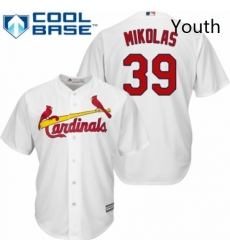 Youth Majestic St Louis Cardinals 39 Miles Mikolas Replica White Home Cool Base MLB Jersey Youth Majestic St Louis Cardinals 39 Miles Mikolas Replica White Home Cool Base MLB Jersey