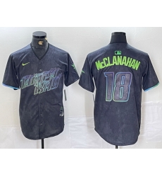 Men Tampa Bay Rays 18 Shane McClanahan Charcoal 2024 City Connect Limited Stitched Baseball Jersey 3 Men Tampa Bay Rays 18 Shane McClanahan Charcoal 2024 City Connect Limited Stitched Baseball Jersey 3