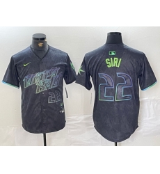 Men Tampa Bay Rays 22 Jose Siri Charcoal 2024 City Connect Limited Stitched Baseball Jersey 2 Men Tampa Bay Rays 22 Jose Siri Charcoal 2024 City Connect Limited Stitched Baseball Jersey 2