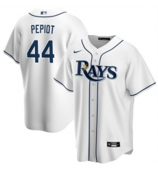 Men Tampa Bay Rays 44 Ryan Pepiot White Cool Base Stitched Baseball Jersey Men Tampa Bay Rays 44 Ryan Pepiot White Cool Base Stitched Baseball Jersey