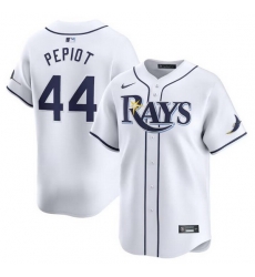 Men Tampa Bay Rays 44 Ryan Pepiot White Home Limited Stitched Baseball Jersey Men Tampa Bay Rays 44 Ryan Pepiot White Home Limited Stitched Baseball Jersey
