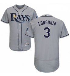 Mens Majestic Tampa Bay Rays 3 Evan Longoria Grey Road Flex Base Authentic Collection MLB Jersey Mens Majestic Tampa Bay Rays 3 Evan Longoria Grey Road Flex Base Authentic Collection MLB Jersey
