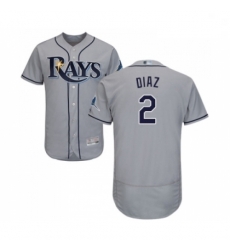 Mens Tampa Bay Rays 2 Yandy Diaz Grey Road Flex Base Authentic Collection Baseball Jersey Mens Tampa Bay Rays 2 Yandy Diaz Grey Road Flex Base Authentic Collection Baseball Jersey