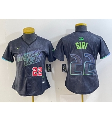 Women Tampa Bay Rays 22 Jose Siri Charcoal 2024 City Connect Limited Stitched Baseball Jersey 2 Women Tampa Bay Rays 22 Jose Siri Charcoal 2024 City Connect Limited Stitched Baseball Jersey 2