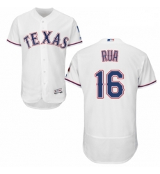 Mens Majestic Texas Rangers 16 Ryan Rua White Home Flex Base Authentic Collection MLB Jersey Mens Majestic Texas Rangers 16 Ryan Rua White Home Flex Base Authentic Collection MLB Jersey