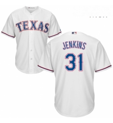 Mens Majestic Texas Rangers 31 Ferguson Jenkins Replica White Home Cool Base MLB Jersey Mens Majestic Texas Rangers 31 Ferguson Jenkins Replica White Home Cool Base MLB Jersey