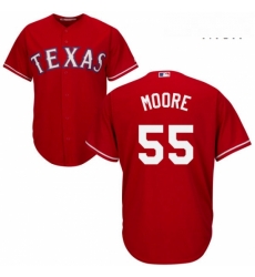 Mens Majestic Texas Rangers 55 Matt Moore Replica Red Alternate Cool Base MLB Jersey Mens Majestic Texas Rangers 55 Matt Moore Replica Red Alternate Cool Base MLB Jersey
