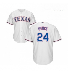 Mens Texas Rangers 24 Hunter Pence Replica White Home Cool Base Baseball Jersey Mens Texas Rangers 24 Hunter Pence Replica White Home Cool Base Baseball Jersey