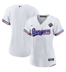 Women Texas Rangers Blank White 2023 World Series Stitched Baseball Jersey 28Run Small 29 Women Texas Rangers Blank White 2023 World Series Stitched Baseball Jersey 28Run Small 29