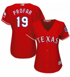 Womens Majestic Texas Rangers 19 Jurickson Profar Authentic Red Alternate Cool Base MLB Jersey Womens Majestic Texas Rangers 19 Jurickson Profar Authentic Red Alternate Cool Base MLB Jersey