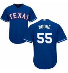 Youth Majestic Texas Rangers 55 Matt Moore Authentic Royal Blue Alternate 2 Cool Base MLB Jersey Youth Majestic Texas Rangers 55 Matt Moore Authentic Royal Blue Alternate 2 Cool Base MLB Jersey