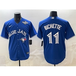 Men Toronto Blue Jays 11 Bo Bichette Royal 2025 World Series Cool Base Stitched Baseball Jersey