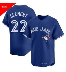 Men Toronto Blue Jays 22 Ernie Clement Blue Alternate 2025 MLB Cool base Jersey