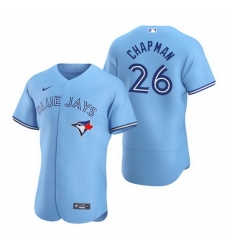 Men Toronto Blue Jays 26 Matt Chapman Blue Flex Base Stitched Baseball jersey Men Toronto Blue Jays 26 Matt Chapman Blue Flex Base Stitched Baseball jersey