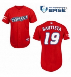 Mens Majestic Toronto Blue Jays 19 Jose Bautista Replica Red Cool Base MLB Jersey Mens Majestic Toronto Blue Jays 19 Jose Bautista Replica Red Cool Base MLB Jersey