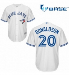 Mens Majestic Toronto Blue Jays 20 Josh Donaldson Replica White Home MLB Jersey Mens Majestic Toronto Blue Jays 20 Josh Donaldson Replica White Home MLB Jersey