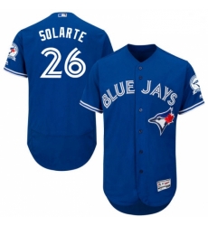 Mens Majestic Toronto Blue Jays 26 Yangervis Solarte Royal Blue Alternate Flex Base Authentic Collection MLB Jersey Mens Majestic Toronto Blue Jays 26 Yangervis Solarte Royal Blue Alternate Flex Base Authentic Collection MLB Jersey