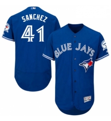 Mens Majestic Toronto Blue Jays 41 Aaron Sanchez Blue Alternate Flex Base Authentic Collection MLB Jersey Mens Majestic Toronto Blue Jays 41 Aaron Sanchez Blue Alternate Flex Base Authentic Collection MLB Jersey