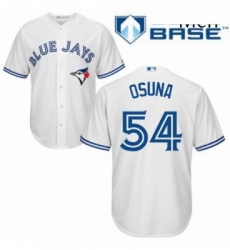 Mens Majestic Toronto Blue Jays 54 Roberto Osuna Replica White Home MLB Jersey Mens Majestic Toronto Blue Jays 54 Roberto Osuna Replica White Home MLB Jersey
