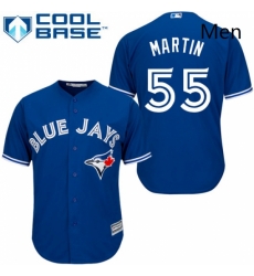 Mens Majestic Toronto Blue Jays 55 Russell Martin Replica Blue Alternate MLB Jersey Mens Majestic Toronto Blue Jays 55 Russell Martin Replica Blue Alternate MLB Jersey