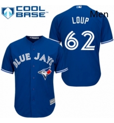 Mens Majestic Toronto Blue Jays 62 Aaron Loup Replica Blue Alternate MLB Jersey Mens Majestic Toronto Blue Jays 62 Aaron Loup Replica Blue Alternate MLB Jersey