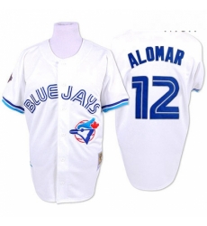 Mens Mitchell and Ness Toronto Blue Jays 12 Roberto Alomar Authentic White 1993 Throwback MLB Jersey Mens Mitchell and Ness Toronto Blue Jays 12 Roberto Alomar Authentic White 1993 Throwback MLB Jersey