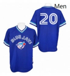 Mens Mitchell and Ness Toronto Blue Jays 20 Josh Donaldson Replica Blue Throwback MLB Jersey Mens Mitchell and Ness Toronto Blue Jays 20 Josh Donaldson Replica Blue Throwback MLB Jersey