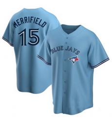 Men's Toronto Blue Jays #15 Whit Merrifield Light Blue Stitched MLB Cool Base Nike Jersey Men's Toronto Blue Jays #15 Whit Merrifield Light Blue Stitched MLB Cool Base Nike Jersey