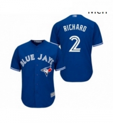 Mens Toronto Blue Jays 2 Clayton Richard Replica Blue Alternate Baseball Jersey Mens Toronto Blue Jays 2 Clayton Richard Replica Blue Alternate Baseball Jersey