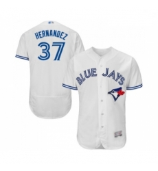 Mens Toronto Blue Jays 37 Teoscar Hernandez White Home Flex Base Authentic Collection Baseball Jersey Mens Toronto Blue Jays 37 Teoscar Hernandez White Home Flex Base Authentic Collection Baseball Jersey