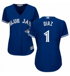 Womens Majestic Toronto Blue Jays 1 Aledmys Diaz Authentic Blue Alternate MLB Jersey Womens Majestic Toronto Blue Jays 1 Aledmys Diaz Authentic Blue Alternate MLB Jersey