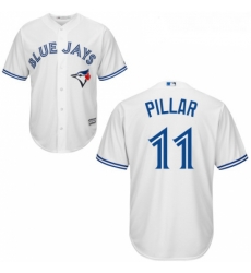 Womens Majestic Toronto Blue Jays 11 Kevin Pillar Replica White MLB Jersey Womens Majestic Toronto Blue Jays 11 Kevin Pillar Replica White MLB Jersey