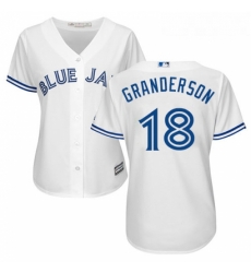 Womens Majestic Toronto Blue Jays 18 Curtis Granderson Authentic White Home MLB Jersey Womens Majestic Toronto Blue Jays 18 Curtis Granderson Authentic White Home MLB Jersey