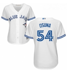 Womens Majestic Toronto Blue Jays 54 Roberto Osuna Authentic White Home MLB Jersey Womens Majestic Toronto Blue Jays 54 Roberto Osuna Authentic White Home MLB Jersey