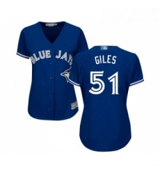 Womens Toronto Blue Jays 51 Ken Giles Replica Blue Alternate Baseball Jersey Womens Toronto Blue Jays 51 Ken Giles Replica Blue Alternate Baseball Jersey