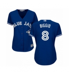 Women's Toronto Blue Jays #8 Cavan Biggio Authentic Blue Alternate Baseball Player Jersey Women's Toronto Blue Jays #8 Cavan Biggio Authentic Blue Alternate Baseball Player Jersey