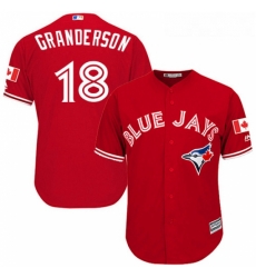 Youth Majestic Toronto Blue Jays 18 Curtis Granderson Replica Scarlet Alternate MLB Jersey Youth Majestic Toronto Blue Jays 18 Curtis Granderson Replica Scarlet Alternate MLB Jersey