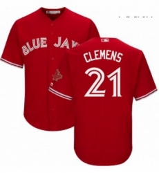 Youth Majestic Toronto Blue Jays 21 Roger Clemens Replica Scarlet Alternate MLB Jersey Youth Majestic Toronto Blue Jays 21 Roger Clemens Replica Scarlet Alternate MLB Jersey