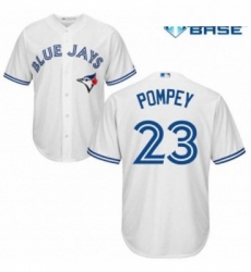Youth Majestic Toronto Blue Jays 23 Dalton Pompey Replica White Home MLB Jersey Youth Majestic Toronto Blue Jays 23 Dalton Pompey Replica White Home MLB Jersey
