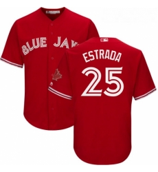 Youth Majestic Toronto Blue Jays 25 Marco Estrada Authentic Scarlet Alternate MLB Jersey Youth Majestic Toronto Blue Jays 25 Marco Estrada Authentic Scarlet Alternate MLB Jersey