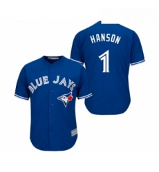 Youth Toronto Blue Jays 1 Alen Hanson Replica Blue Alternate Baseball Jersey Youth Toronto Blue Jays 1 Alen Hanson Replica Blue Alternate Baseball Jersey