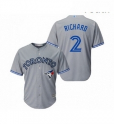 Youth Toronto Blue Jays 2 Clayton Richard Replica Grey Road Baseball Jersey Youth Toronto Blue Jays 2 Clayton Richard Replica Grey Road Baseball Jersey