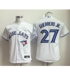 Youth Toronto Blue Jays 27 Vladimir Guerrero Jr White Limited Stitched Baseball Jersey Youth Toronto Blue Jays 27 Vladimir Guerrero Jr White Limited Stitched Baseball Jersey