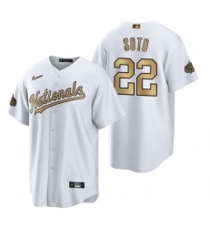 Men Washington Nationals 22 Juan Soto 2022 All Star White Cool Base Stitched Baseball Jersey Men Washington Nationals 22 Juan Soto 2022 All Star White Cool Base Stitched Baseball Jersey