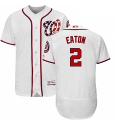Mens Majestic Washington Nationals 2 Adam Eaton White Flexbase Authentic Collection MLB Jersey Mens Majestic Washington Nationals 2 Adam Eaton White Flexbase Authentic Collection MLB Jersey
