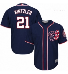 Mens Majestic Washington Nationals 21 Brandon Kintzler Replica Navy Blue Alternate 2 Cool Base MLB Jersey Mens Majestic Washington Nationals 21 Brandon Kintzler Replica Navy Blue Alternate 2 Cool Base MLB Jersey