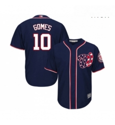 Mens Washington Nationals 10 Yan Gomes Replica Navy Blue Alternate 2 Cool Base Baseball Jersey Mens Washington Nationals 10 Yan Gomes Replica Navy Blue Alternate 2 Cool Base Baseball Jersey