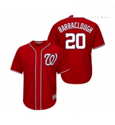 Mens Washington Nationals 20 Kyle Barraclough Replica Red Alternate 1 Cool Base Baseball Jersey Mens Washington Nationals 20 Kyle Barraclough Replica Red Alternate 1 Cool Base Baseball Jersey