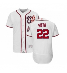 Mens Washington Nationals 22 Juan Soto White Home Flex Base Authentic Collection Baseball Jersey Mens Washington Nationals 22 Juan Soto White Home Flex Base Authentic Collection Baseball Jersey