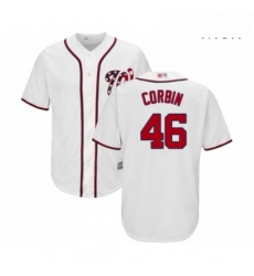 Mens Washington Nationals 46 Patrick Corbin Replica White Home Cool Base Baseball Jersey Mens Washington Nationals 46 Patrick Corbin Replica White Home Cool Base Baseball Jersey